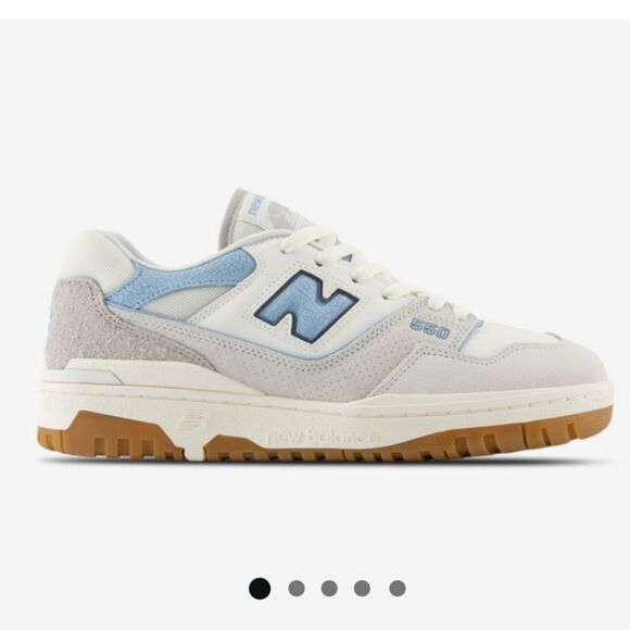 NWT New Balance 550 Grey/White/Blue SizeMens 13 Women's 14.5